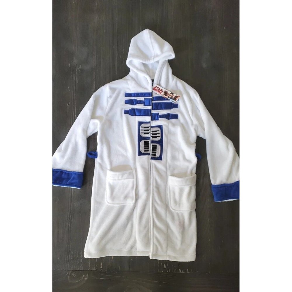 NWT Disney R2D2 Star Wars Robe Factory  Spa Womens Small No Belt